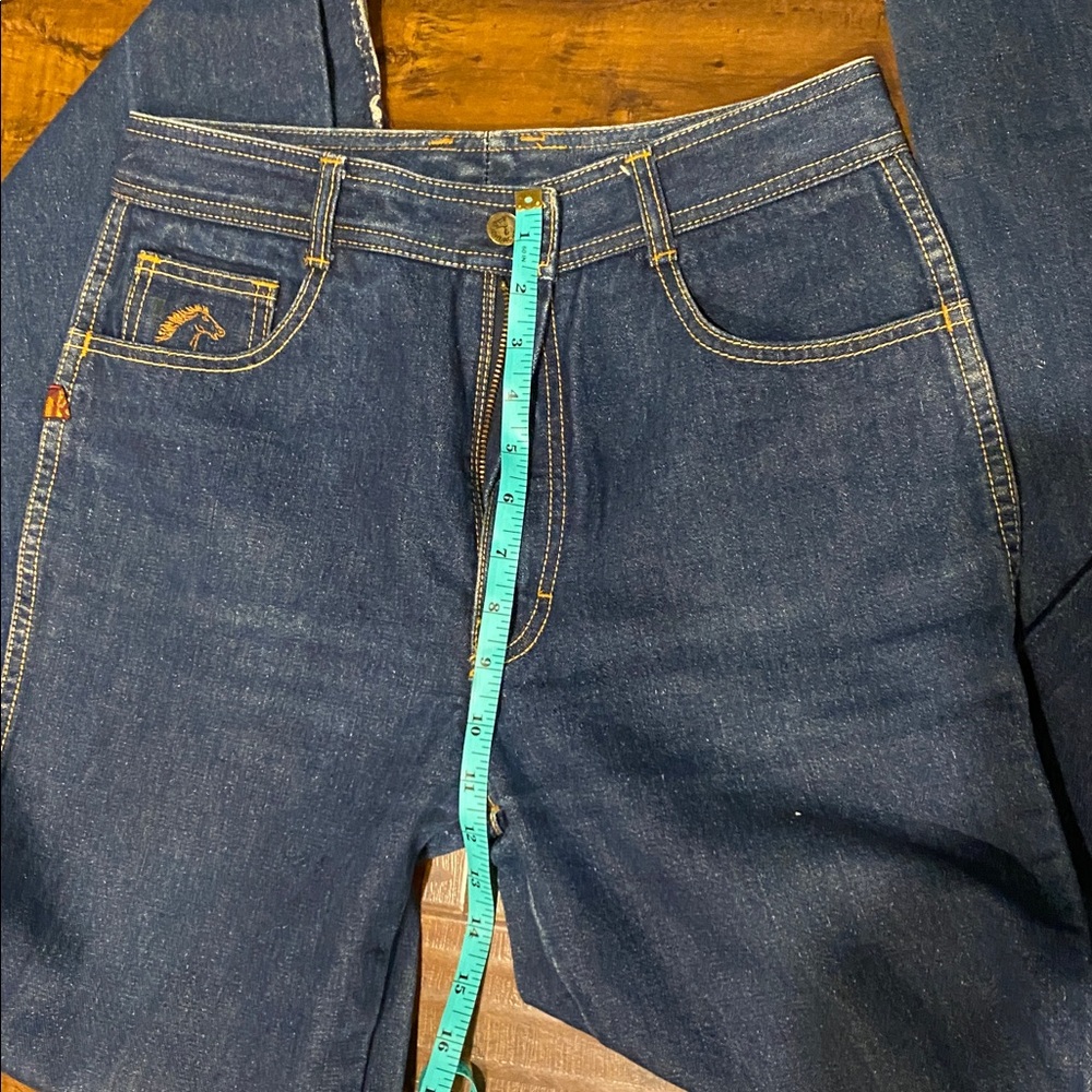 Vintage Jordache Dark Blue Denim Pants - Picture 5 of 7